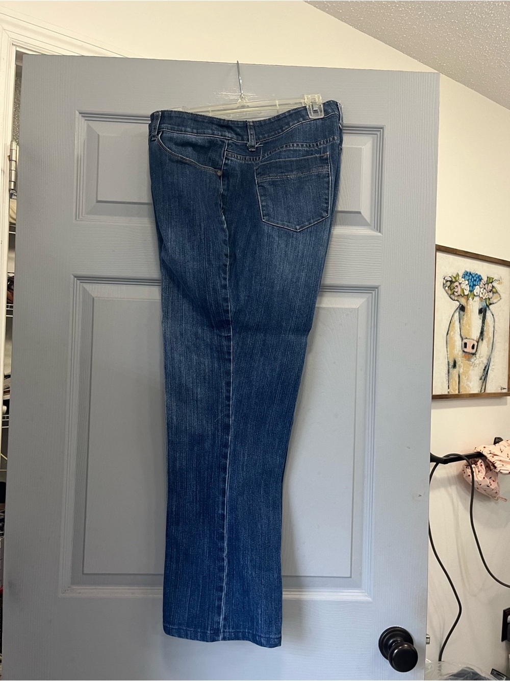 Christopher & Banks Women's Dark Blue Boot-Cut Jeans